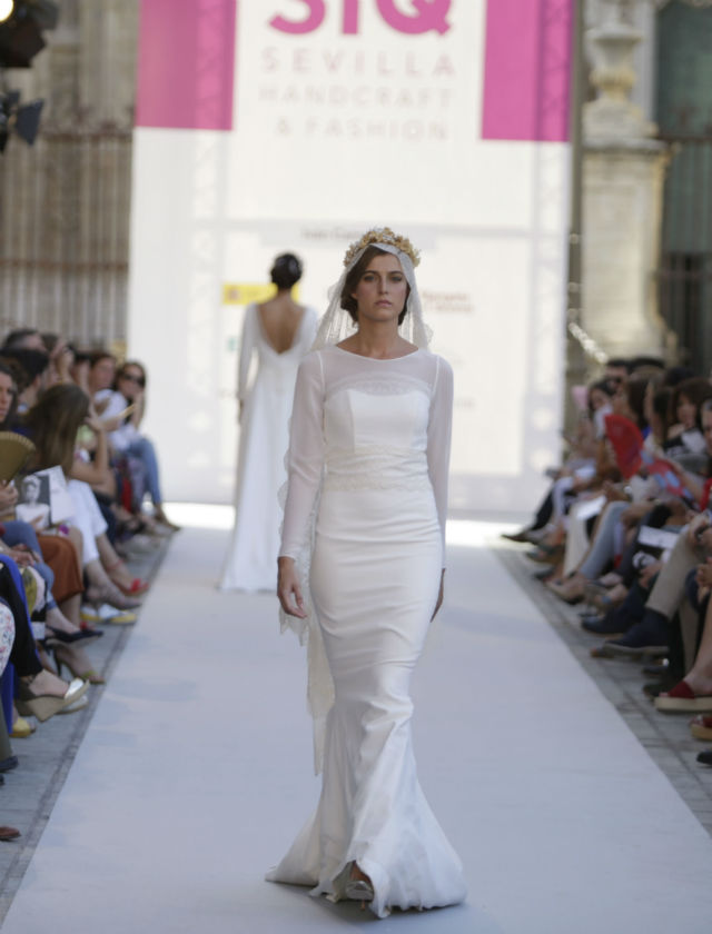 Desfile de novias de Iván Campaña de su colección 2018 en SIQ 2017. Foto: Vanessa Gómez