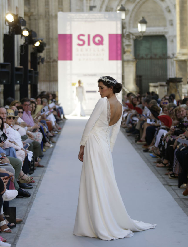 Desfile de novias de Iván Campaña de su colección 2018 en SIQ 2017. Foto: Vanessa Gómez