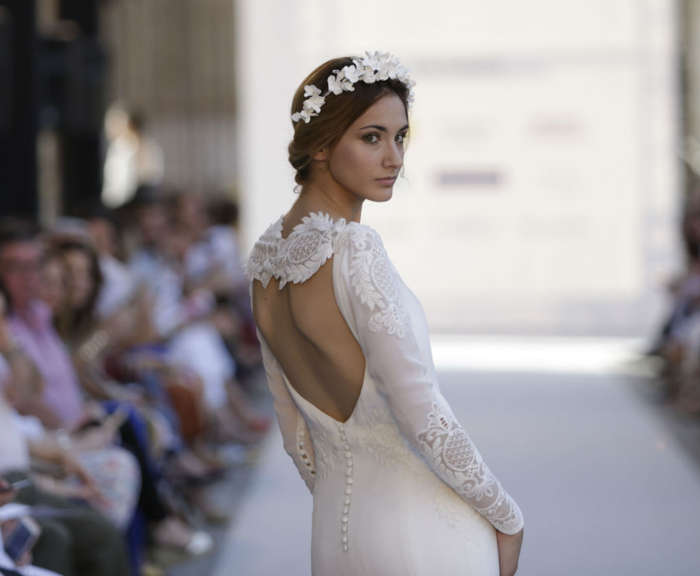 Desfile de novias de Iván Campaña de su colección 2018 en SIQ 2017. Foto: Vanessa Gómez
