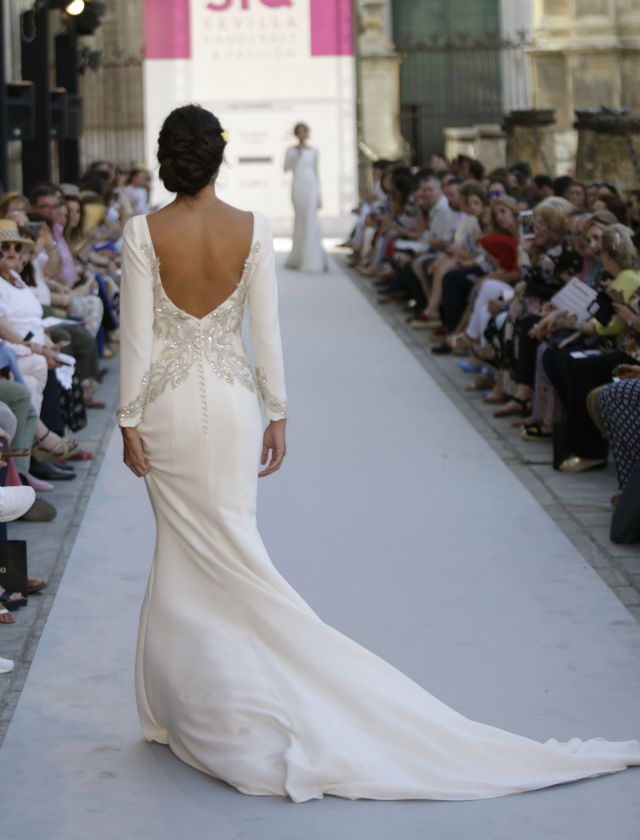 Desfile de novias de Iván Campaña de su colección 2018 en SIQ 2017. Foto: Vanessa Gómez