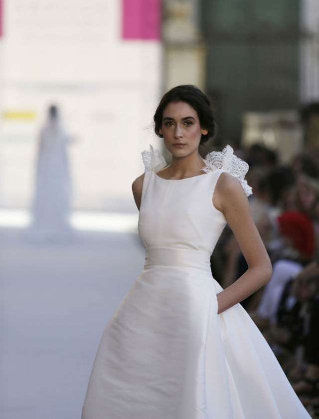 Desfile de novias de Iván Campaña de su colección 2018 en SIQ 2017. Foto: Vanessa Gómez