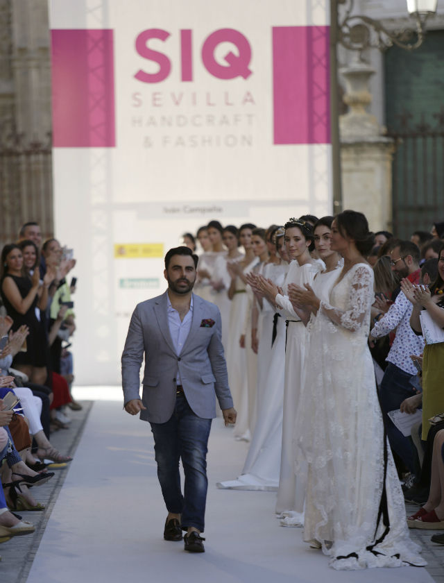 Desfile de novias de Iván Campaña de su colección 2018 en SIQ 2017. Foto: Vanessa Gómez