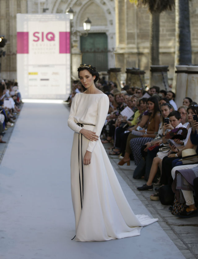 Desfile de novias de Iván Campaña de su colección 2018 en SIQ 2017. Foto: Vanessa Gómez