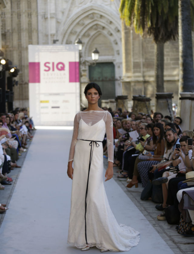 Desfile de novias de Iván Campaña de su colección 2018 en SIQ 2017. Foto: Vanessa Gómez