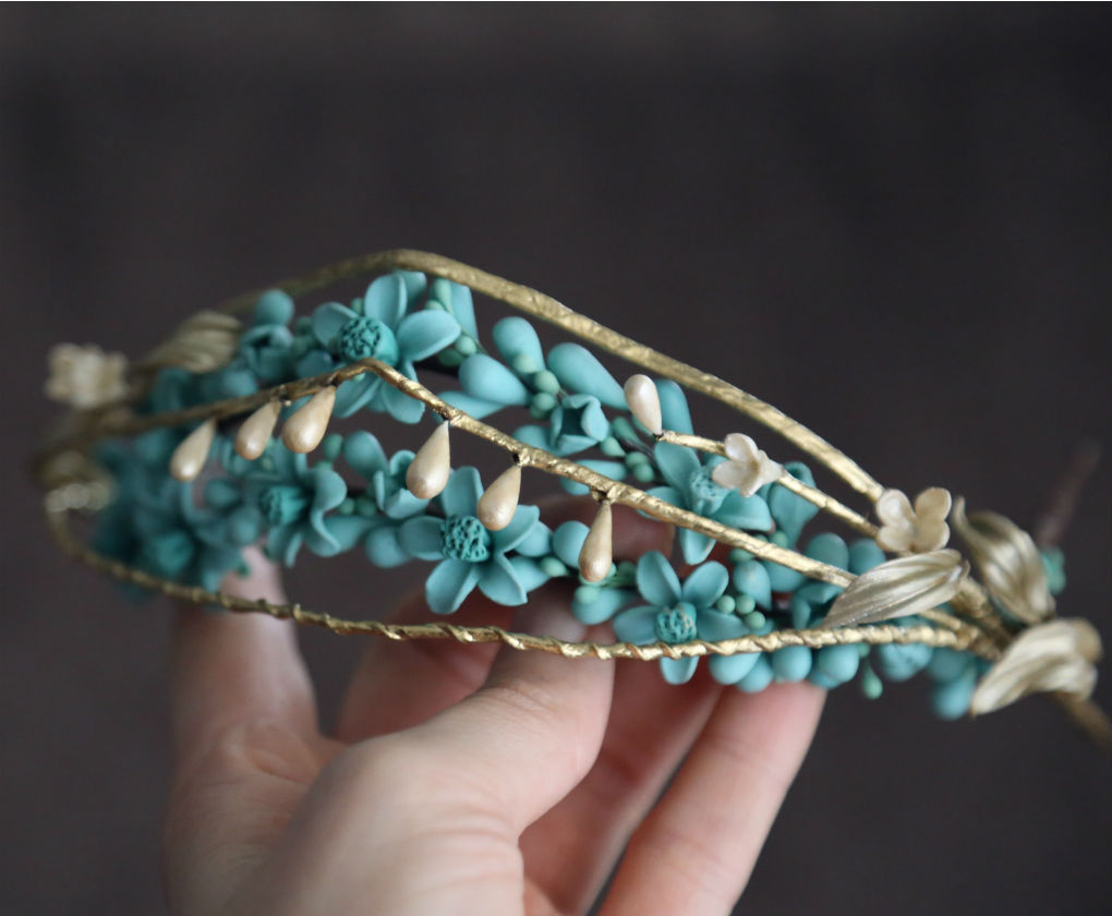 Diademas para novias de Laureana