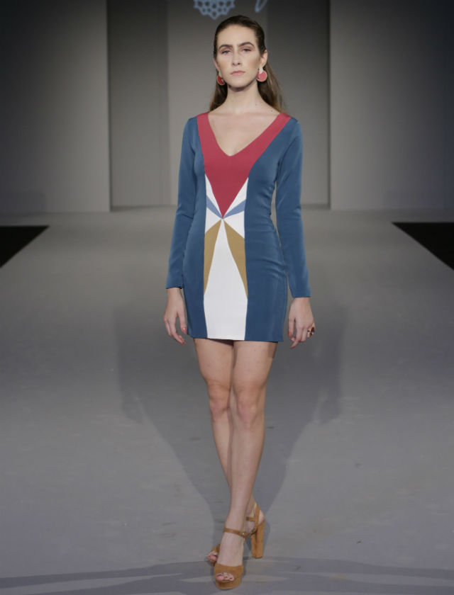 Ángeles Gálvez, colección Geometría polisentimiental, ganadora Premio Bulevar Sur en Code 41 Talent septiembre 2017. Foto: Santi Molina