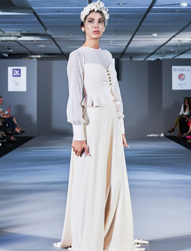 Desfile de Cherubina con la colección de novias 2018 «Le Beau Monde» en la Pasarela New Models. Foto: Nacho Álvarez