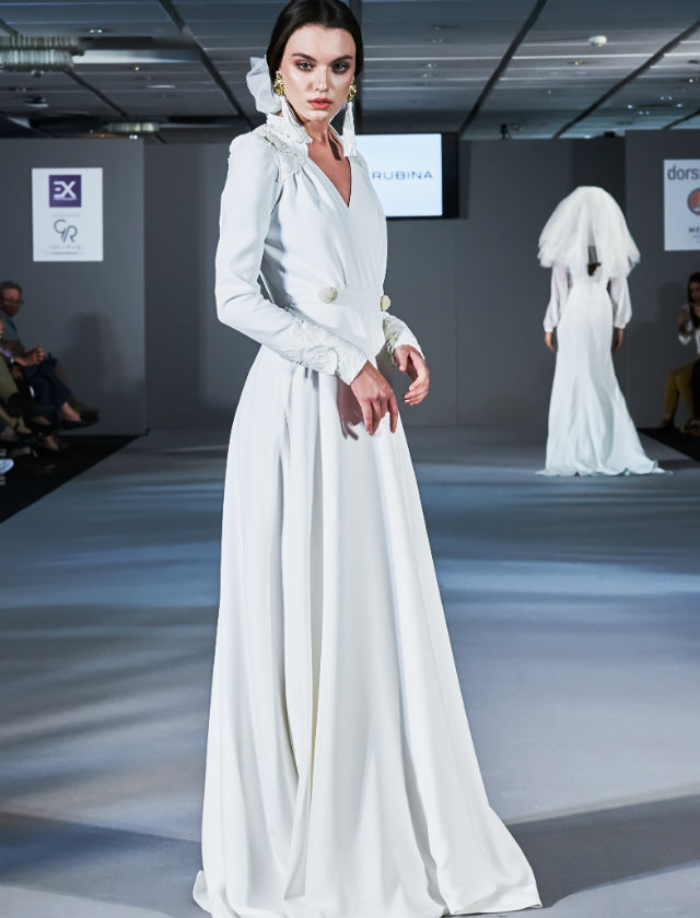 Desfile de Cherubina con la colección de novias 2018 «Le Beau Monde» en la Pasarela New Models. Foto: Nacho Álvarez