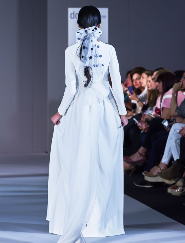 Desfile de Cherubina con la colección de novias 2018 «Le Beau Monde» en la Pasarela New Models. Foto: Nacho Álvarez