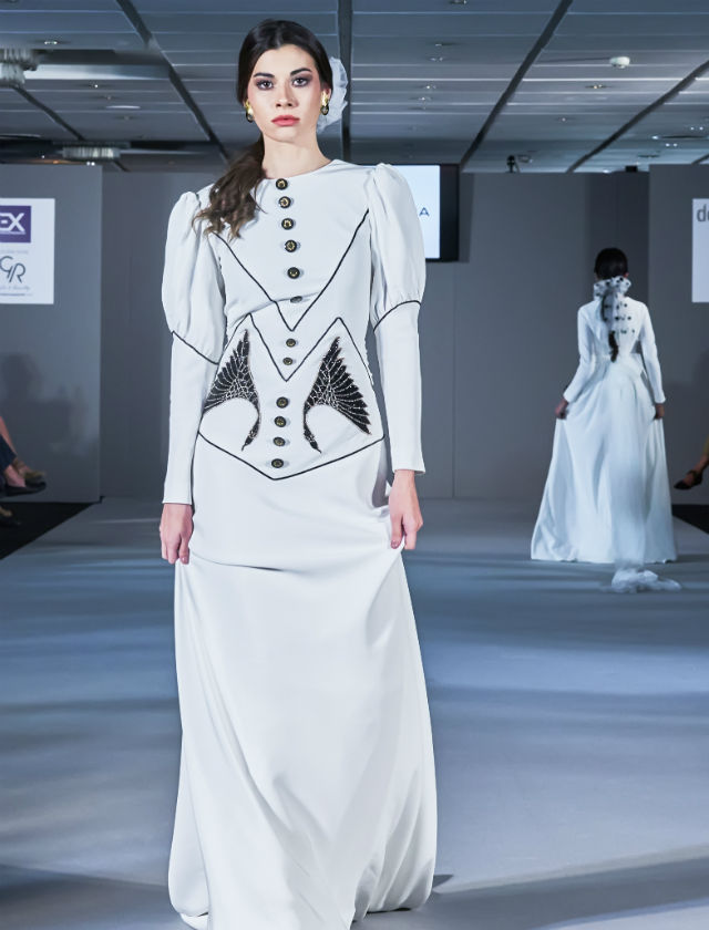 Desfile de Cherubina con la colección de novias 2018 «Le Beau Monde» en la Pasarela New Models. Foto: Nacho Álvarez