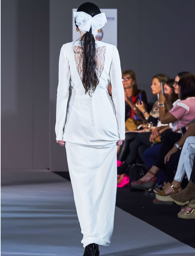 Desfile de Cherubina con la colección de novias 2018 «Le Beau Monde» en la Pasarela New Models. Foto: Nacho Álvarez