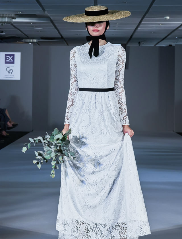 Desfile de Cherubina con la colección de novias 2018 «Le Beau Monde» en la Pasarela New Models. Foto: Nacho Álvarez