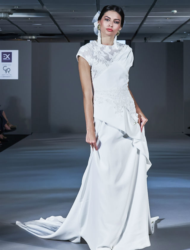 Desfile de Cherubina con la colección de novias 2018 «Le Beau Monde» en la Pasarela New Models. Foto: Nacho Álvarez