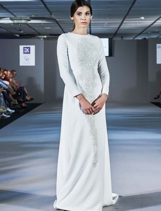 Desfile de Cherubina con la colección de novias 2018 «Le Beau Monde» en la Pasarela New Models. Foto: Nacho Álvarez