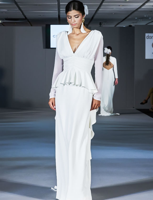 Desfile de Cherubina con la colección de novias 2018 «Le Beau Monde» en la Pasarela New Models. Foto: Nacho Álvarez