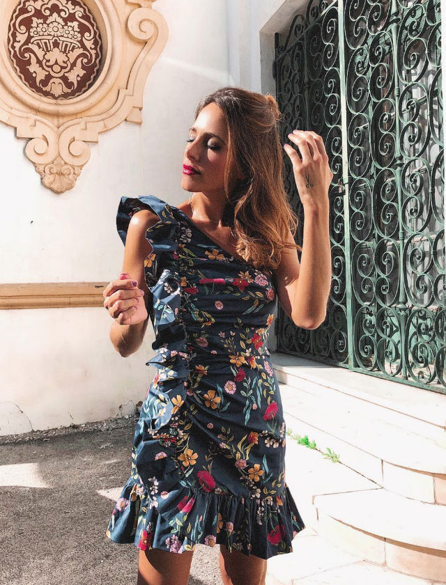 Rocío Osorno con look de invitada perfecta