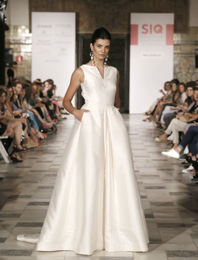 Desfile de novias e invitadas de Inma Castrejón en SIQ 2018. Foto: Chema Soler