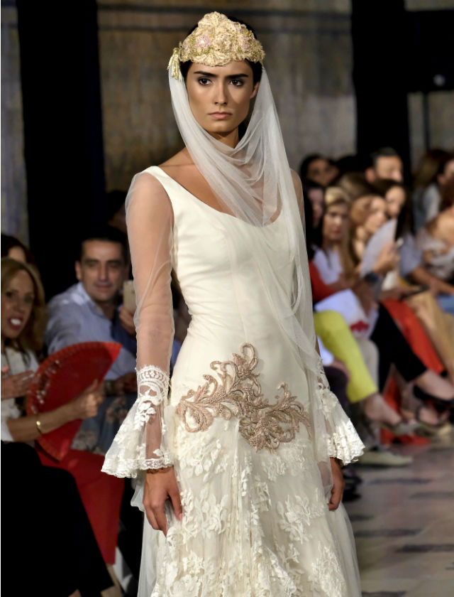 Desfile de la colección de novias 2019 de Aurora Gaviño en SIQ 2018. Foto: JM Serrano