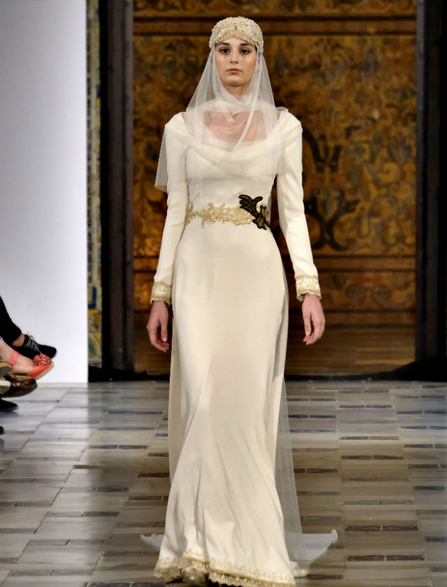 Desfile de la colección de novias 2019 de Aurora Gaviño en SIQ 2018. Foto: JM Serrano