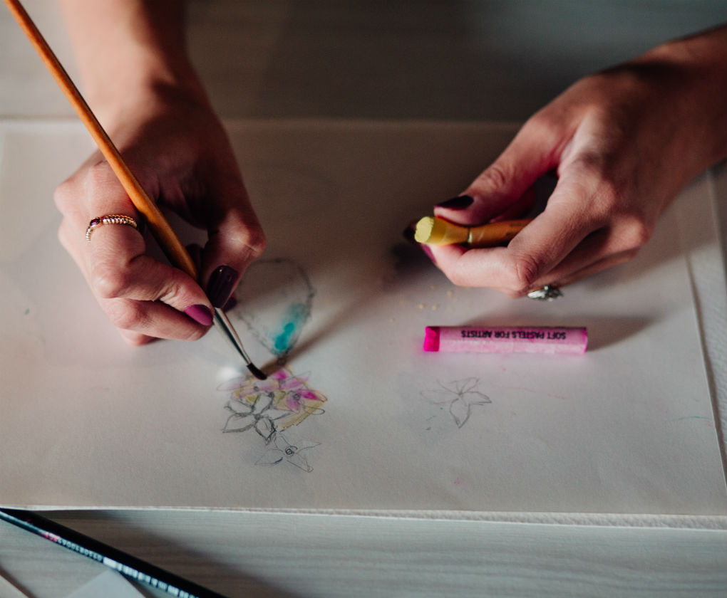 Proceso creativo de Petrïta. Foto: Rafael Torres