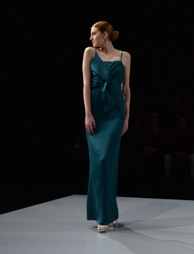 Desfile de Rocío Osorno con vestidos de fiesta para invitadas. Foto: RP