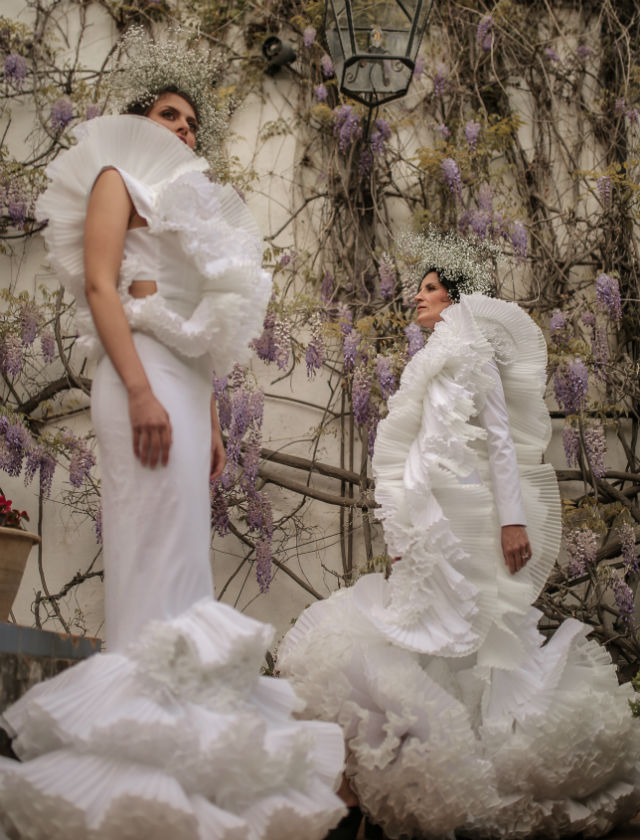 Diseños de moda flamenca 2019 de Juana Martín. Foto: Andrew Jim