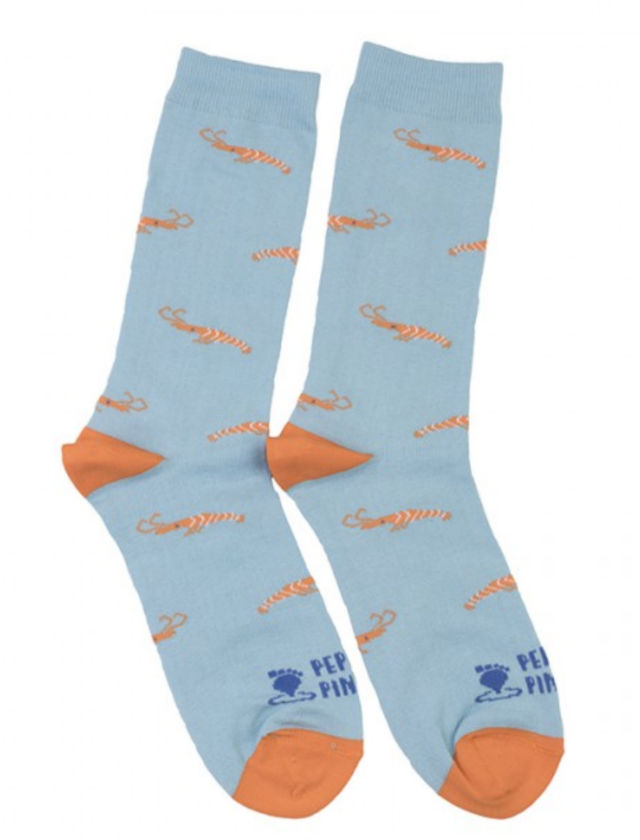 Calcetines de Pepe Pinreles con gambas para ir a la feria
