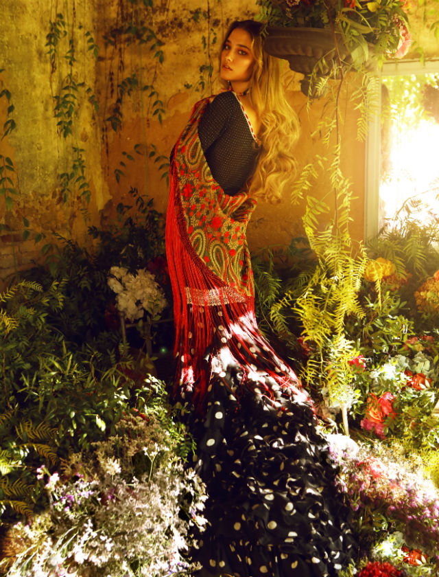 Fotos de inspiración de la colección de moda flamenca 2019 de Flamenca Pol Núñez. Foto: Jesús Isnard
