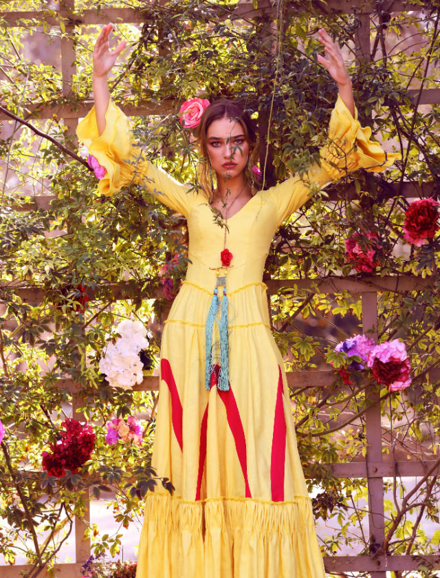 Fotos de inspiración de la colección de moda flamenca 2019 de Flamenca Pol Núñez. Foto: Jesús Isnard