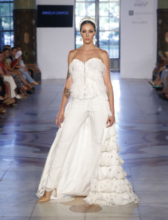 Vestido de novia de Ángela Campos. Foto: Chema Soler