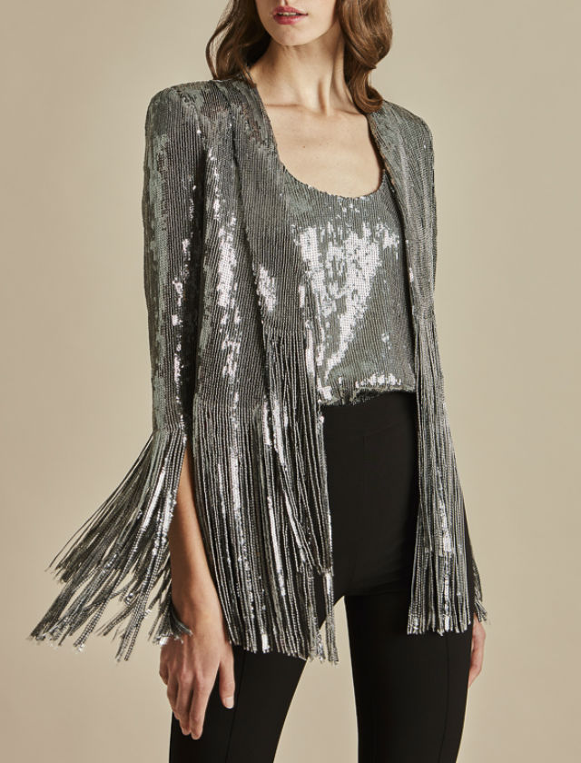 Chaqueta Medusa de Name The Brand, la firma de moda de María Pombo