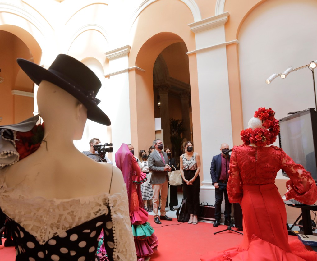 Presentación de la pasarela virtual de moda flamenca. Foto: Raúl Doblado