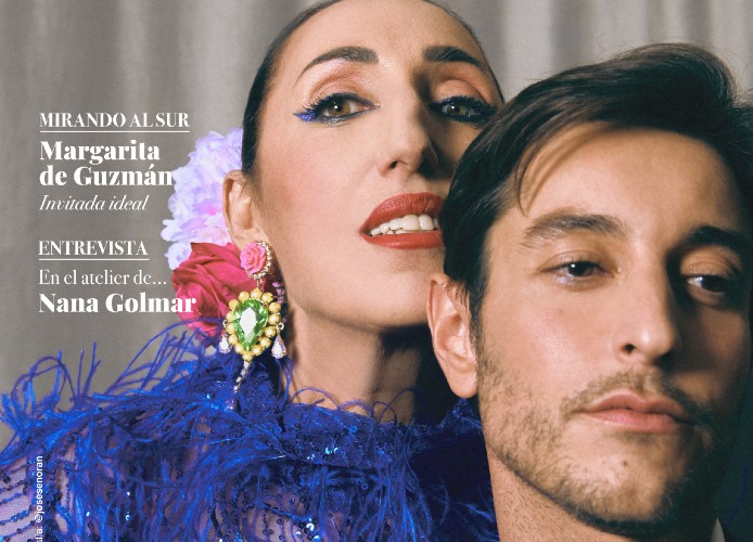 Nicolás Montenegro y Rossy de Palma, en la portada del duodécimo número de la revista Bulevar Sur