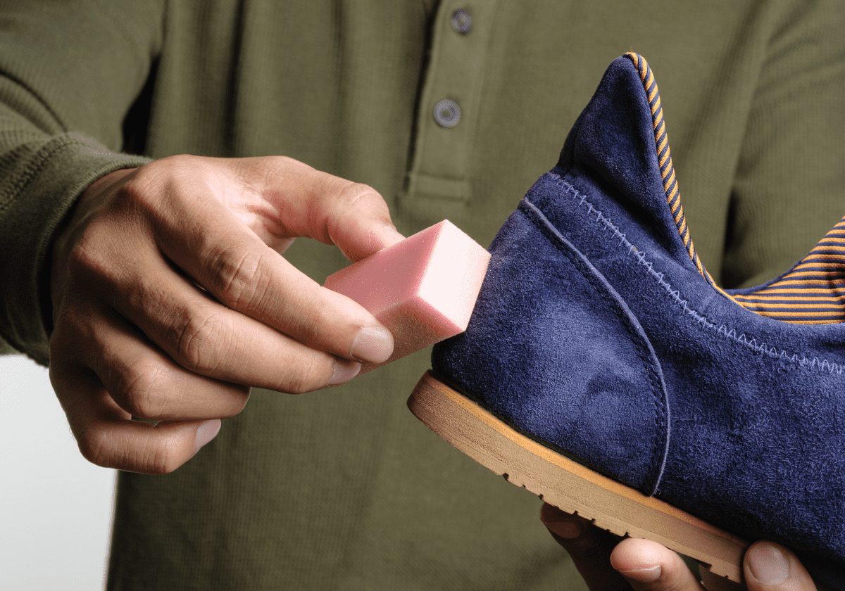 El truco para limpiar tus zapatos de ante fácilmente: solo necesitas una goma de borrar