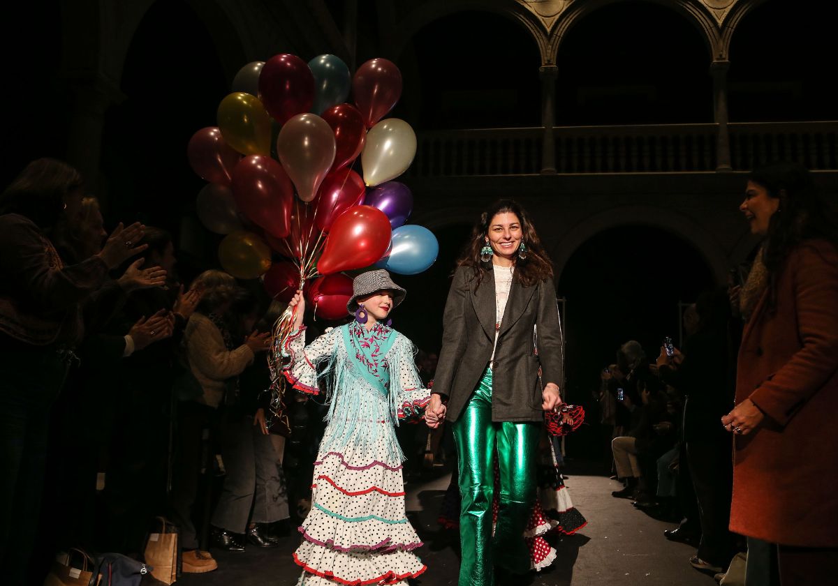 Rocío Peralta y su desfile benéfico de moda flamenca infantil, en imágenes