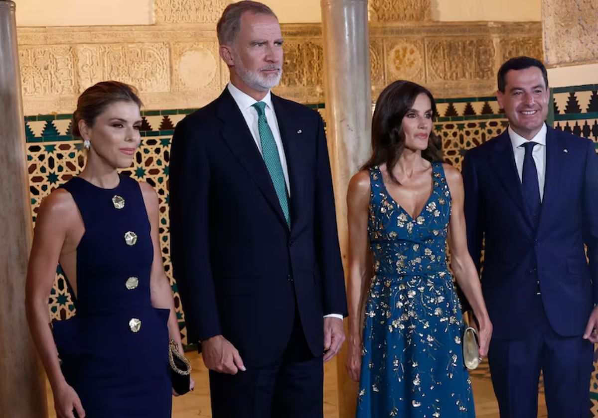 Manuela Villena escoge una firma andaluza para su look ante los Reyes: precio, firma y detalles