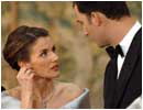   Do�a Letizia conversa con el Pr�ncipe en un momento de la cena