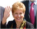 La presidenta de Panam�, Mireya Moscoso
