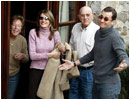 31/01/04.Letizia Ort�z y Don Felipe visitando a los abuelos paternos de la novia en la localidad asturiana de Sardeu