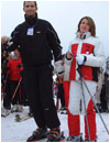 07/02/04. El Pr�ncipe de Asturias y su prometida, pasan un fin de semana esquiando en Baqueira