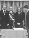 Jura de la Constituci�n en presencia de sus Majestades los Reyes y el Presidente del Congreso, Gregorio Peces-Barba