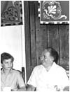 Con el Belisario Betancur durante su primer viaje oficial como Heredero de la Corona