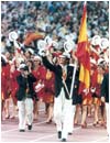 Como abanderado del equipo espa�ol durante el desfile en la ceremonia inaugural de los JJOO de Barcelona 1992
