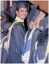 Don Felipe durante la ceremonia de graduaci�n en la universidad de Georgetown