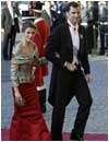 13/05/04. Cena de gala el d�a anterior a la boda del pr�ncipe Federico de Dinamarca y la australiana Mary Donaldson.