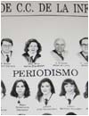 Imagen de la Orla de la Facultad de CC.II 1995 con Letizia Ortiz en el a�o de su graduaci�n.