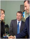Primera imagen de los prometidos durante los Premios Pr�ncipe de Asturias. A�n la opini�n p�blica no conocia la noticia de su compromiso.