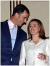Primeras imagenes de Letizia Ortiz junto al Pr�ncipe Don Felipe