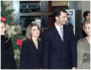 6/12/03.Durante su asistencia al concierto en el teatro Real con motivo del 25 aniversario de la Constituci�n Espa�ola
