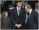 6/12/03.Durante su asistencia a los actos oficiales de celebraci�n del 25 aniversario de la Constituci�n